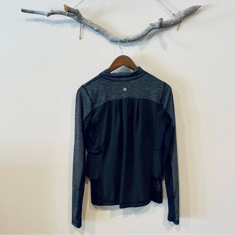Lululemon Black Sun Runner Hybrid Pullover